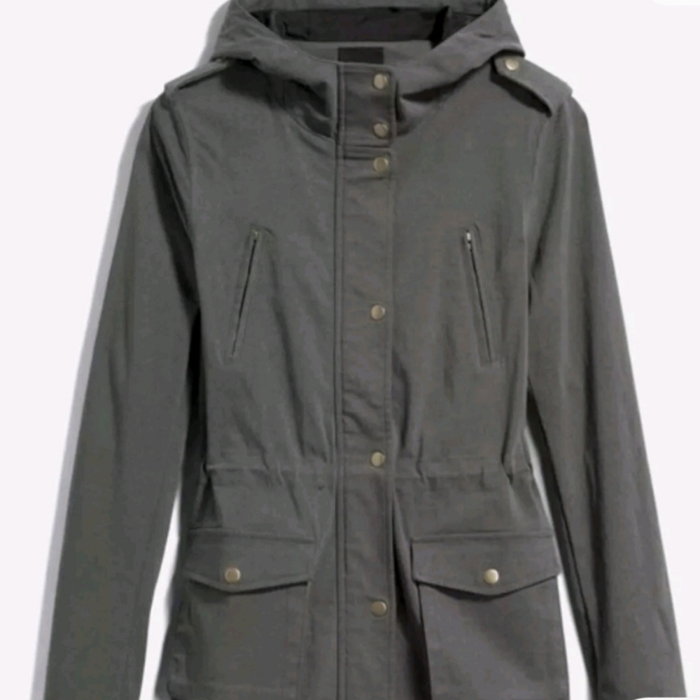 Stitch Fix EDEN SOCIETY Holly Contrast Hood Cargo Jacket Dark Grey M #301535027